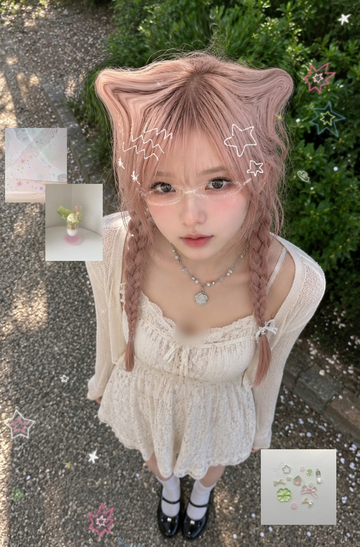 rose pkn necklace