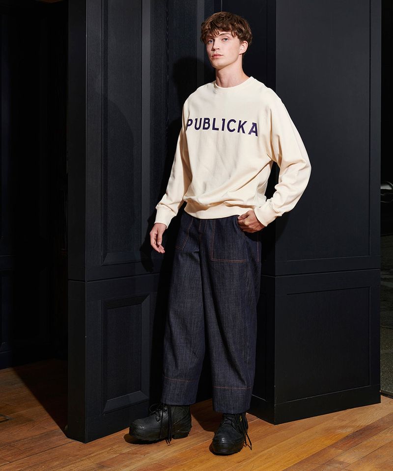 PUBLICKA X（パブリカエックス）の「パブリカロゴスウェットシャツ（トップス）」