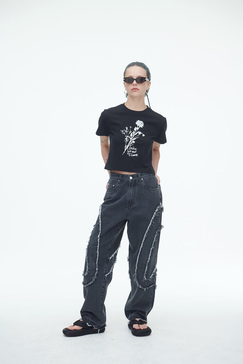 Comma Denim Pants Grey
