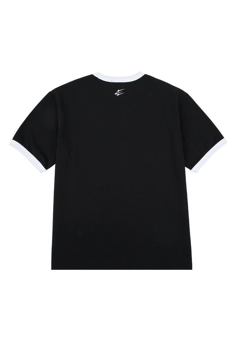 リンガーTシャツ ブラック