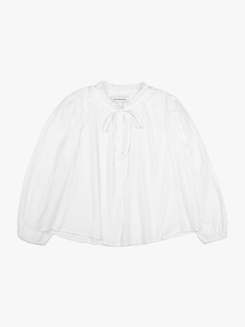 FRILL RIBBON BLOUSE