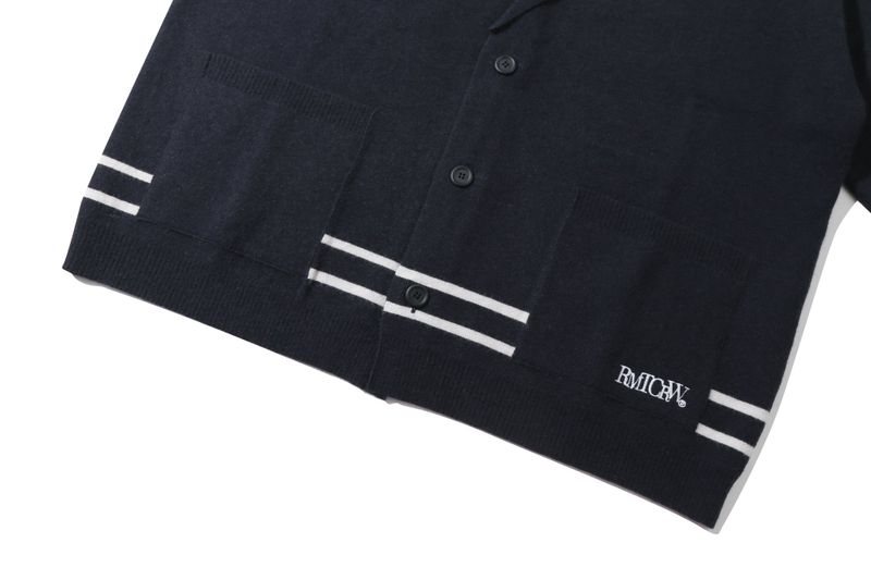NOTCHED LAPEL KNIT BLAZER_NAVY