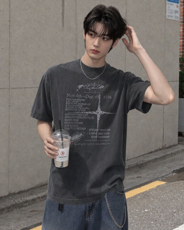 KIXI（キッシー）の「(UNISEX) Nov Pigment Tee（Tops）」
