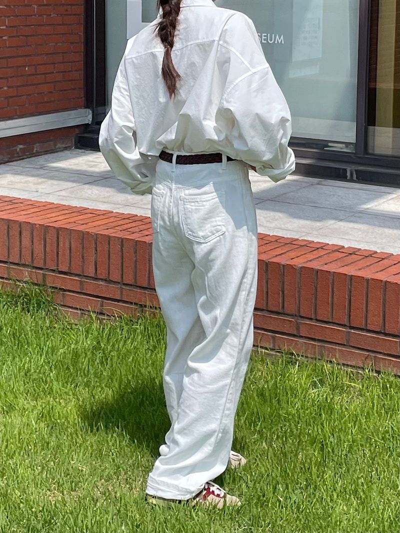 Salt white denim pants 