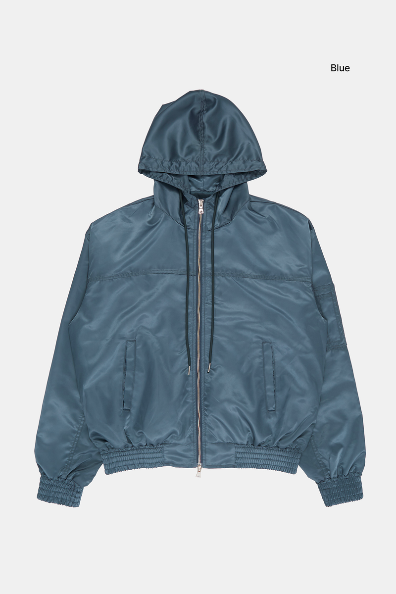 Bruno glossy hooded MA-1 jumper