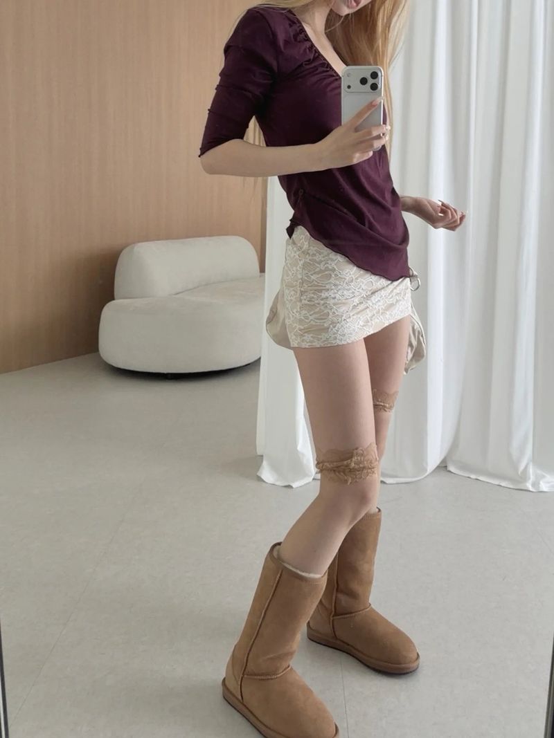 sopy lace sk(2 color)
