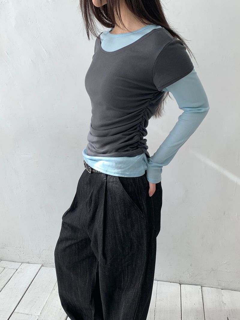Tencel layered long sleeves(4color)
