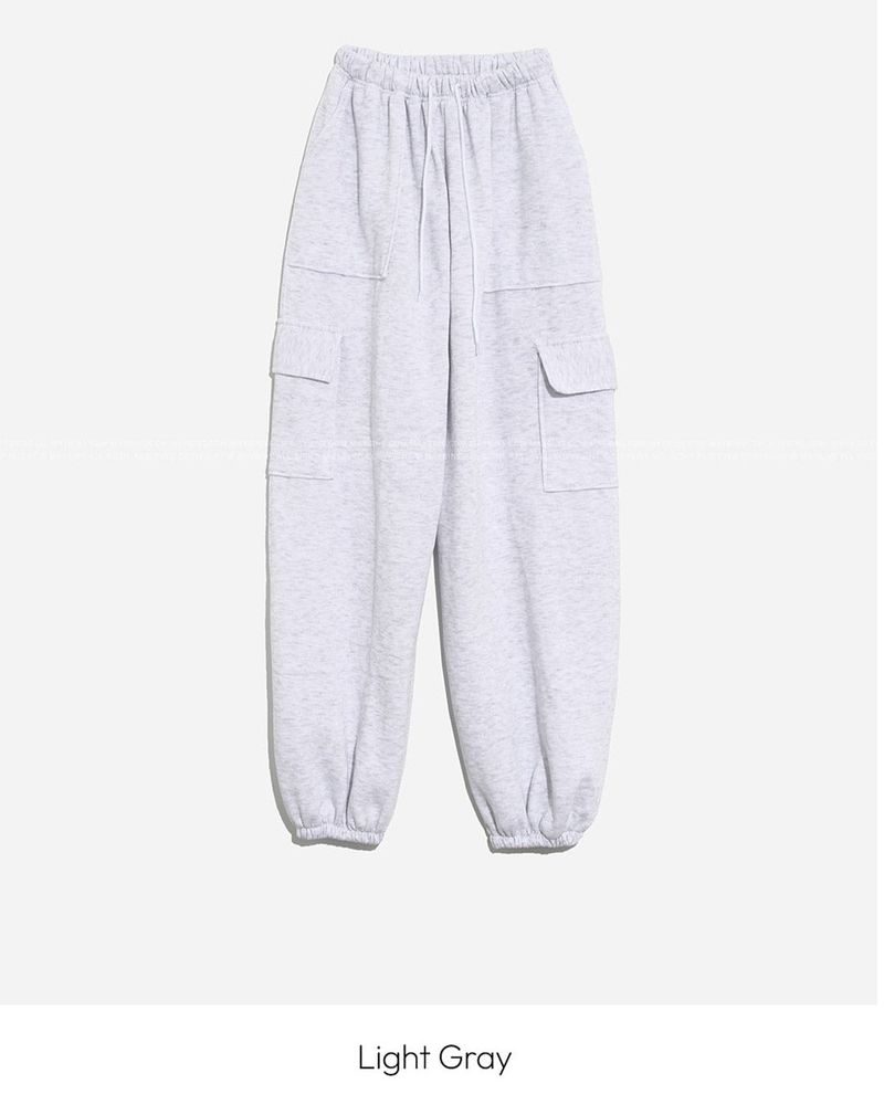 Fleece Cargo Jogger Pants