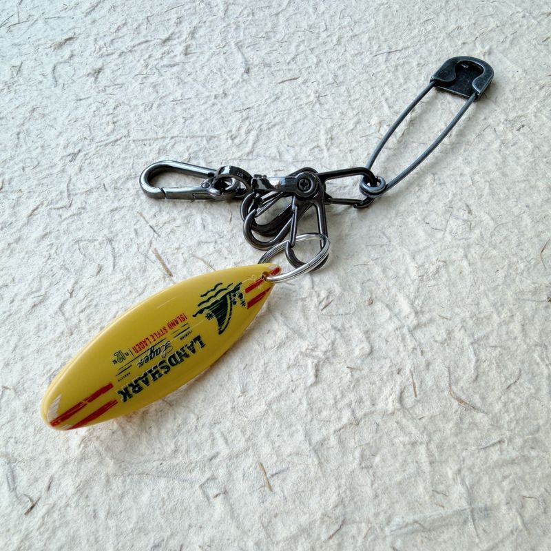 Surf Pin Keychain