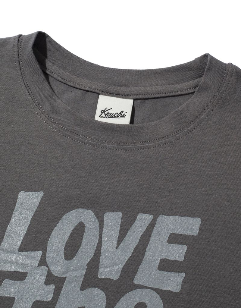 LTM Crop T-shirt (DARK GREY)