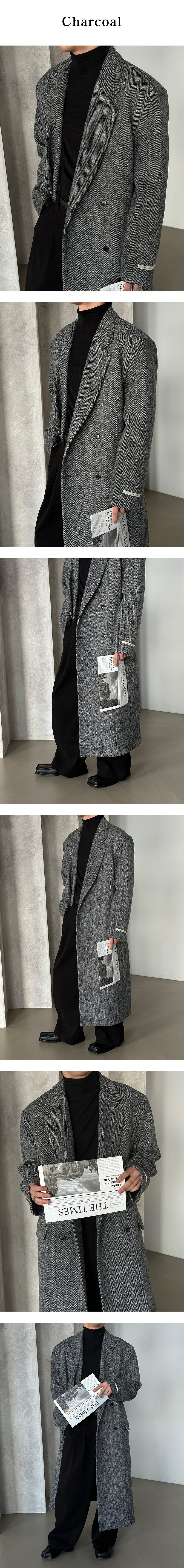  [F/W] Herringbone wool double coat(2color)