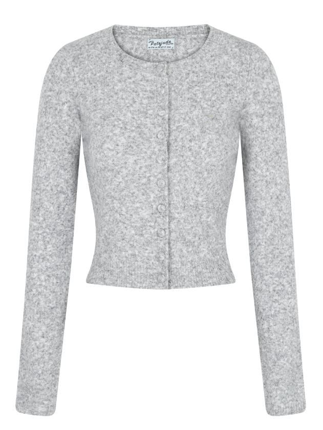 Wool Bokashi Crop Cardi