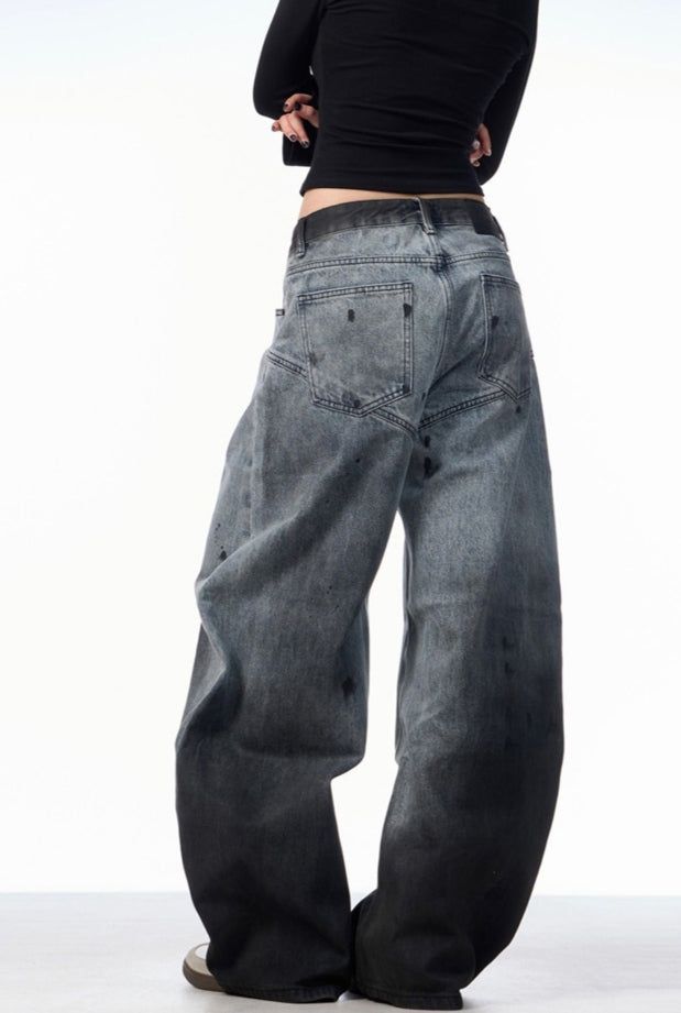 Dirty Spray Balloon Denim