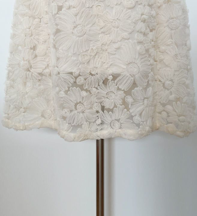 Love Square Flower Flare One Piece