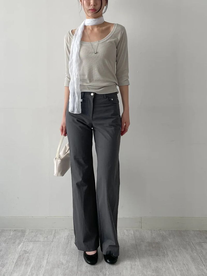 Diane Wrinkle Long Scarf