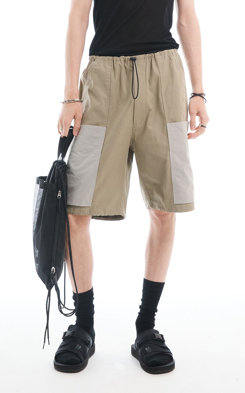 BERMUDA DRAWSTRING PANTS_KHAKI