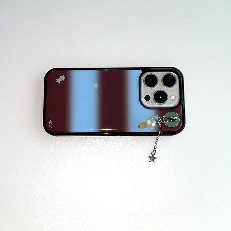 [MADE] STARRY SCOOP PHONE CASE BROWN (epoxy black bumper)