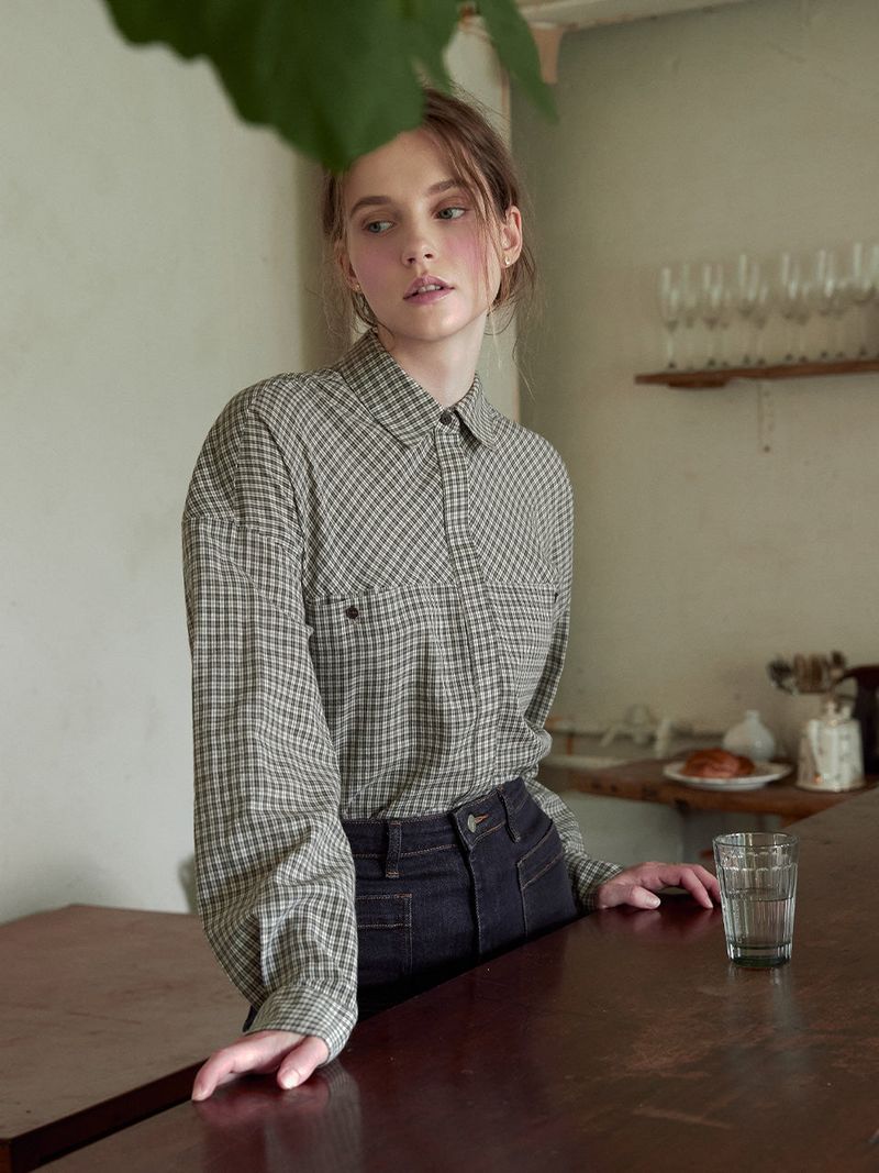 CODY check overfit shirt