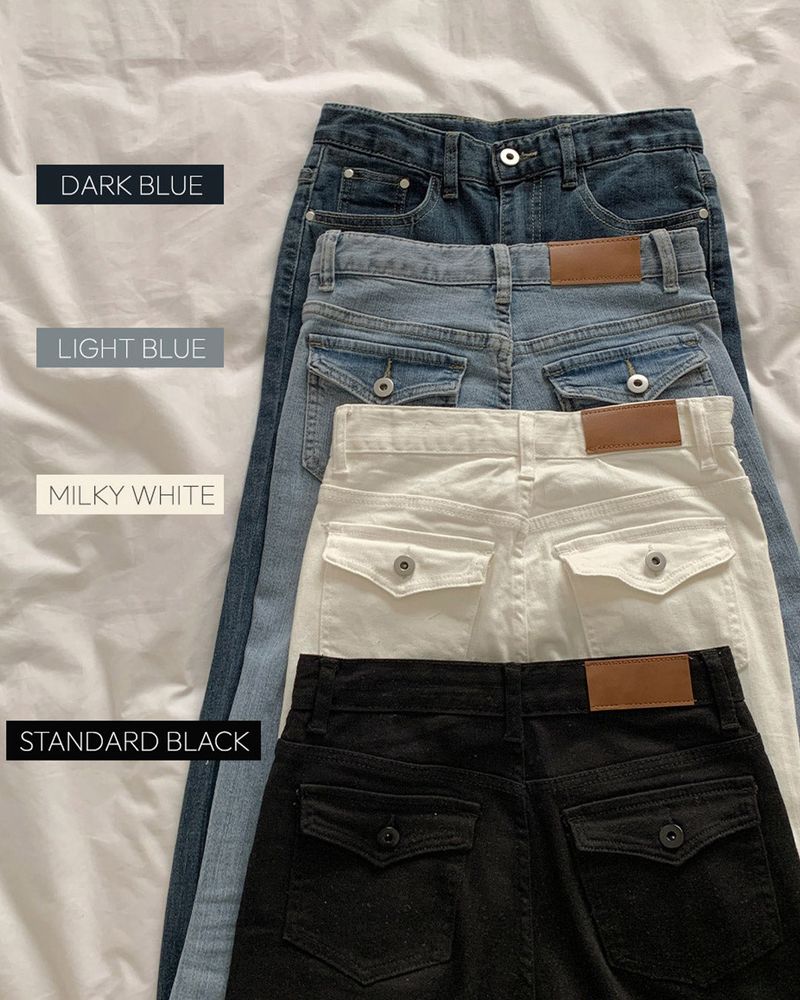 Bootcut denim pants