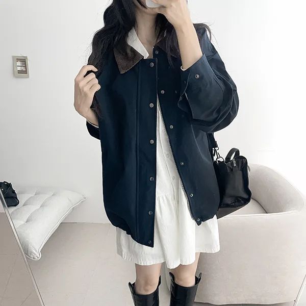 Corduroy Collar✨Point Field Jacket (3 colors)