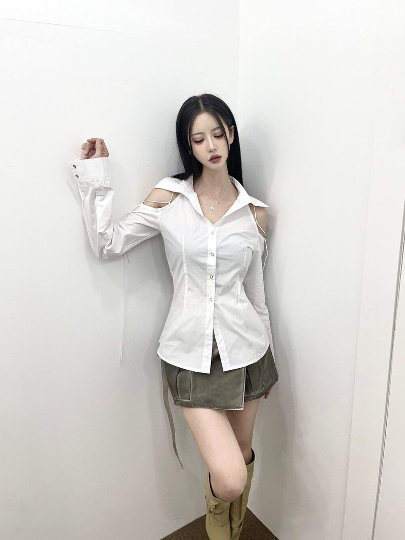 1030. Gradation wrap belt mini sk (2color)