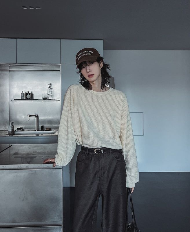 Tachy Velvet Knit Sweatshirt
