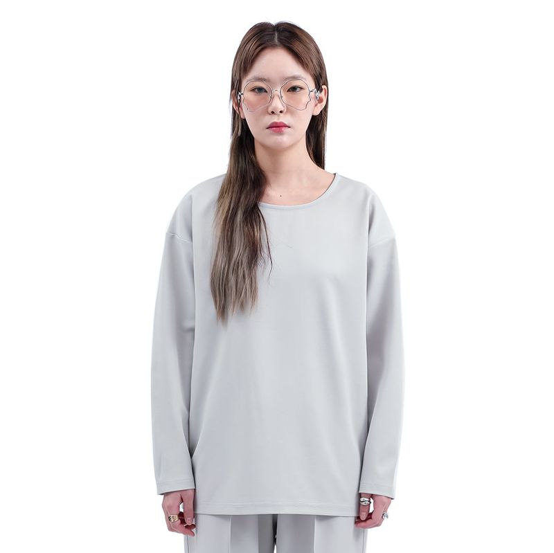C Wear by the Genius(シーウェア バイザジーニアス)の「WOVEN T-SHIRT COOL GREY(Tops)」