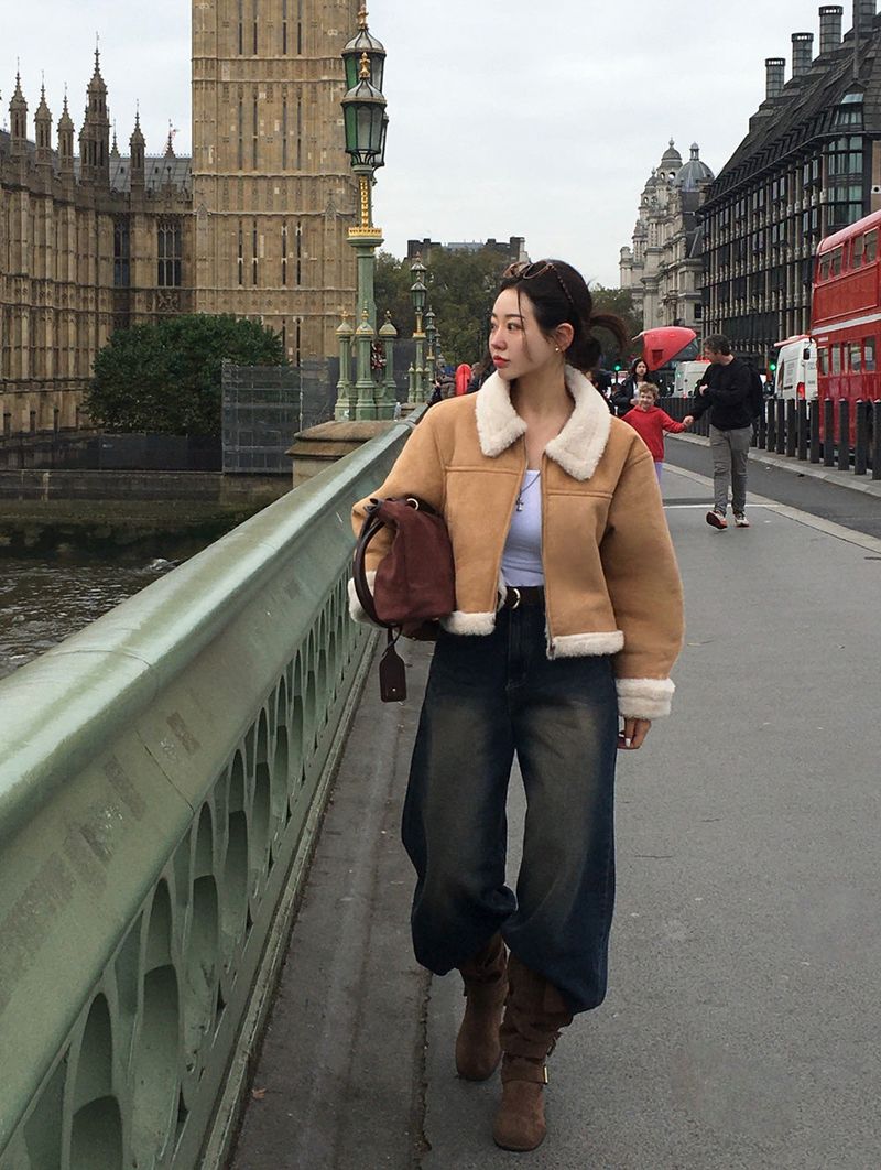[3color] Nouvel, suede buckle shoulder bag & toad bag