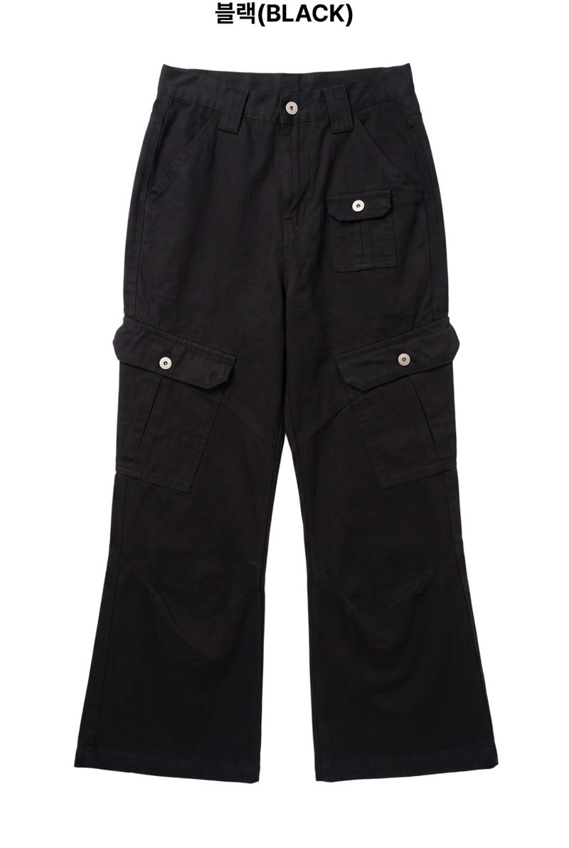Marble Flare Work Pants