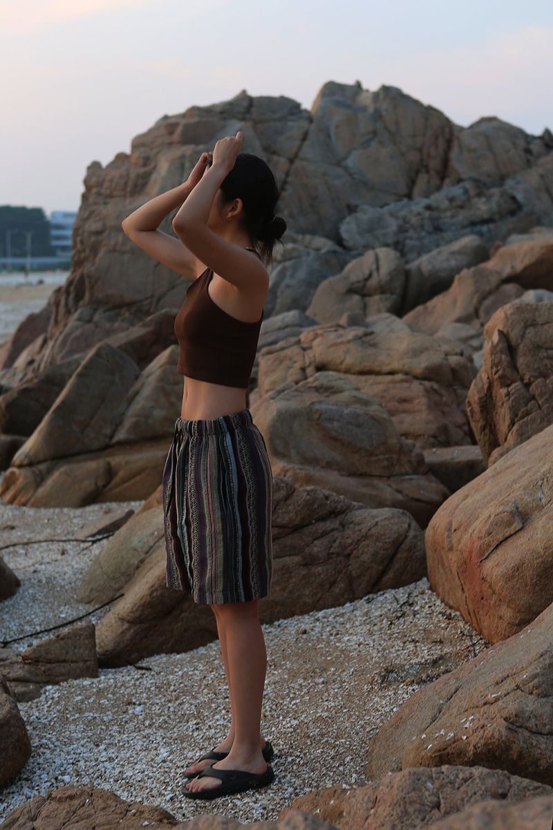 JACQUARD BERMUDA PANTS