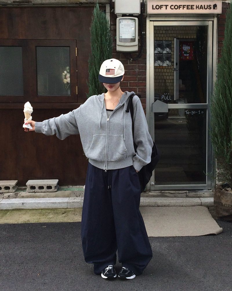 [ORIGINAL] Breeze Knit Hood Zip-Up