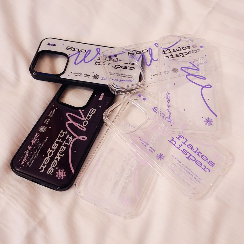 【MADE】Snow epoxy phone case(2 colors)