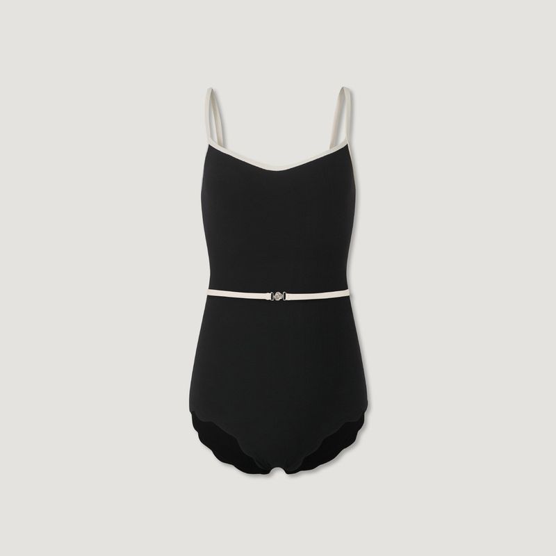 Signature Wave Belted One-piece