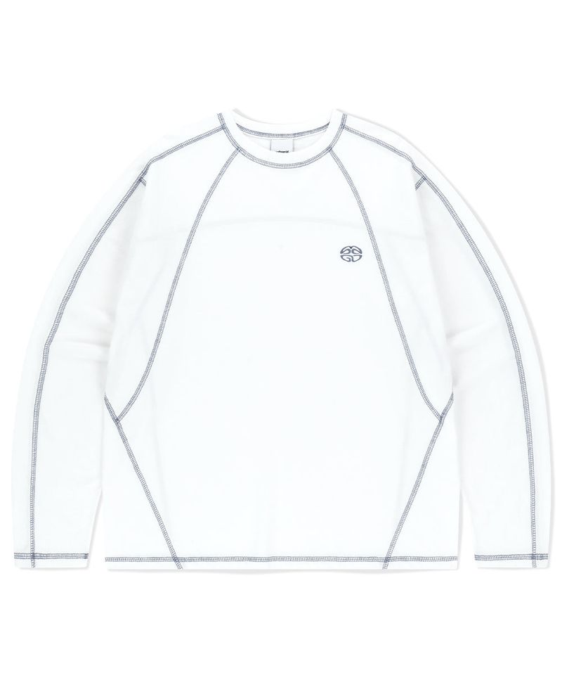 mahagrid（マハグリッド）の「エクリプス ロゴ ステッチ LS TEE（トップス）」