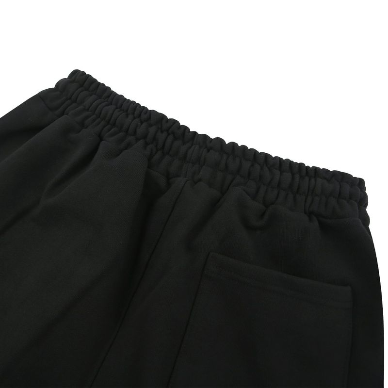 MVR HEART LOGO WIDE SWEAT PANTS BLACK