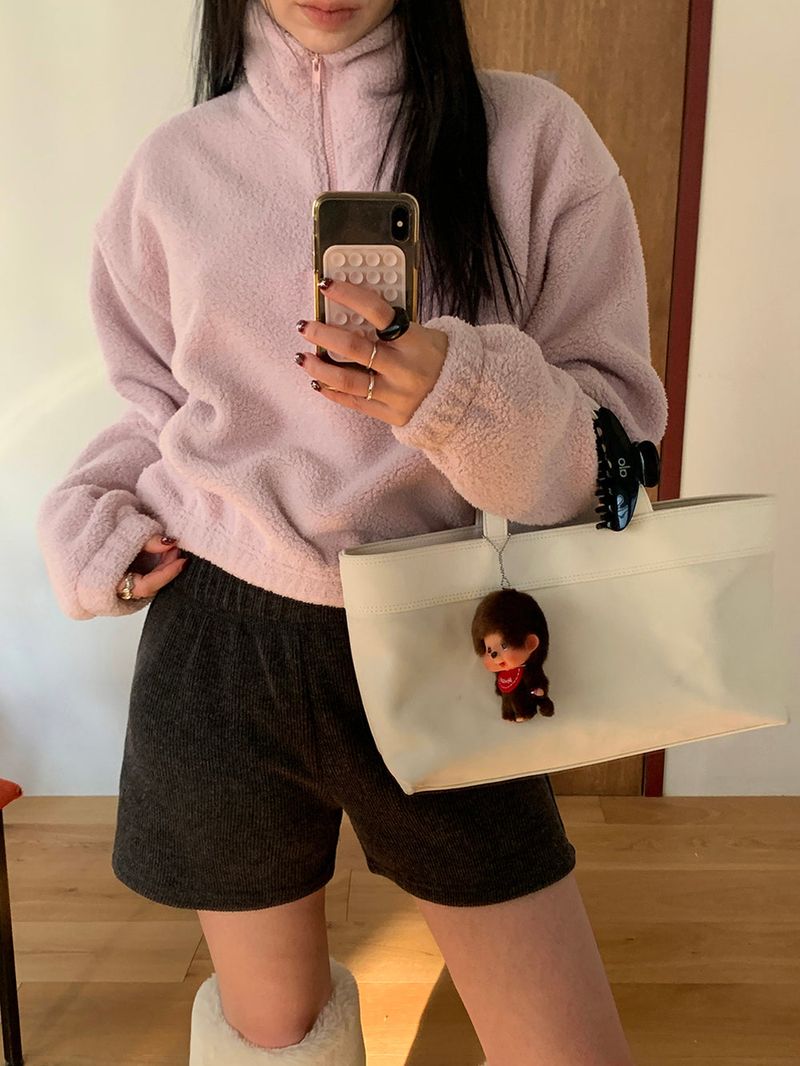 [MADE] MEMBER FLEECE HALF ZIP-UP