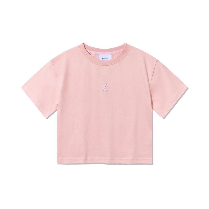 VA 3D Logo Crop T-Shirts / Pink