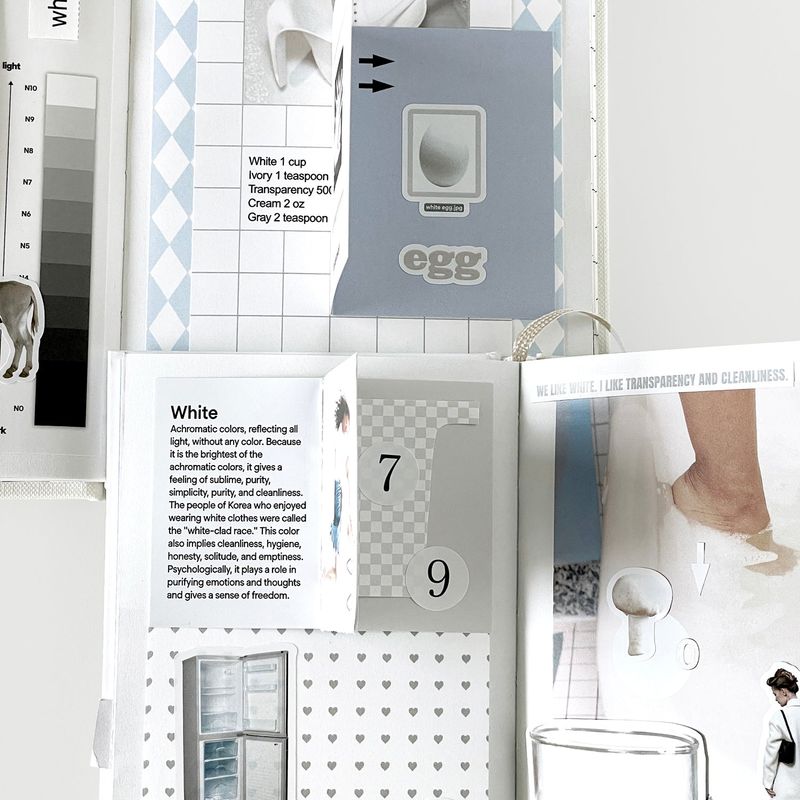 oab tone pack white / scrap sticker set