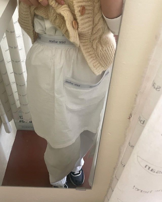 bitteschon band-waist apron