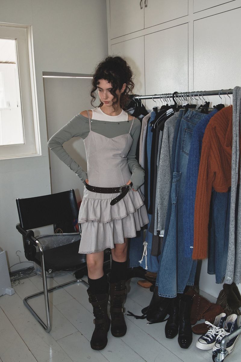 FADE SHIRRING OPS - BEIGE