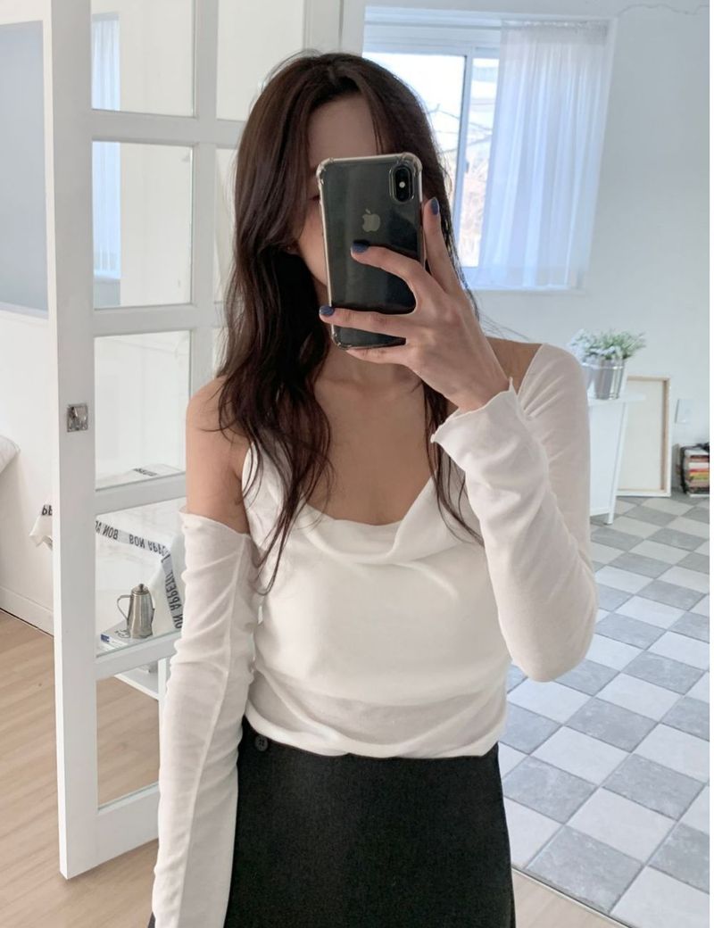Rie cardigan sleevless set