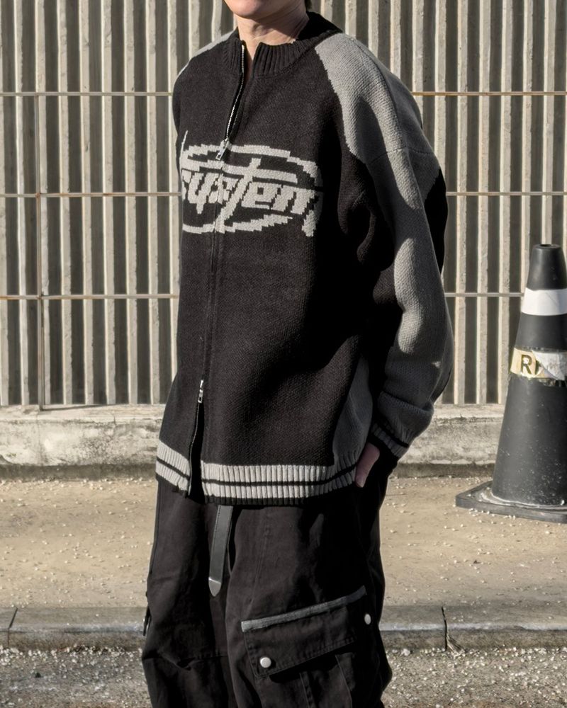 Corel Two-Way Raglan Knit Zip-Up