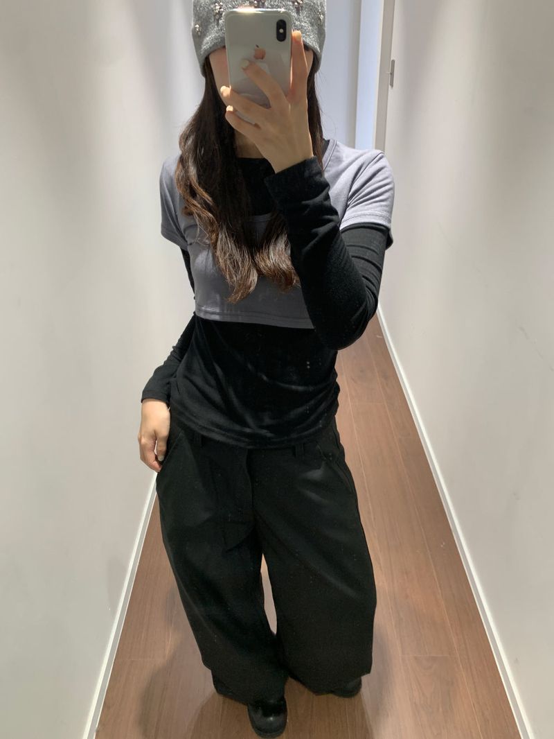 Backflip satin slacks (2color)