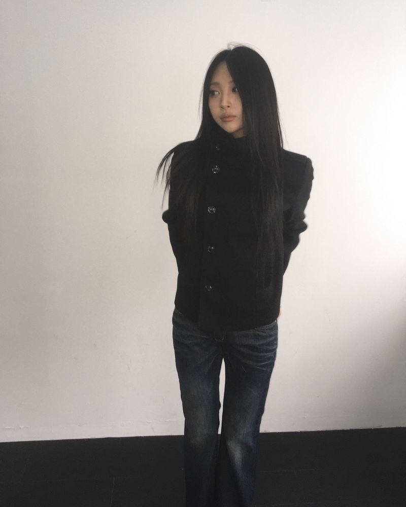 High neck coat