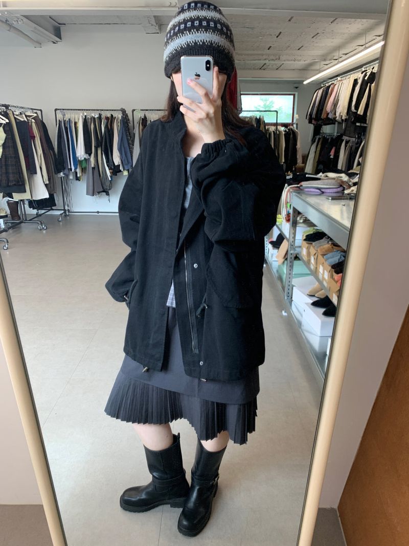 Hachi Layered Pleated Skirt (1color)
