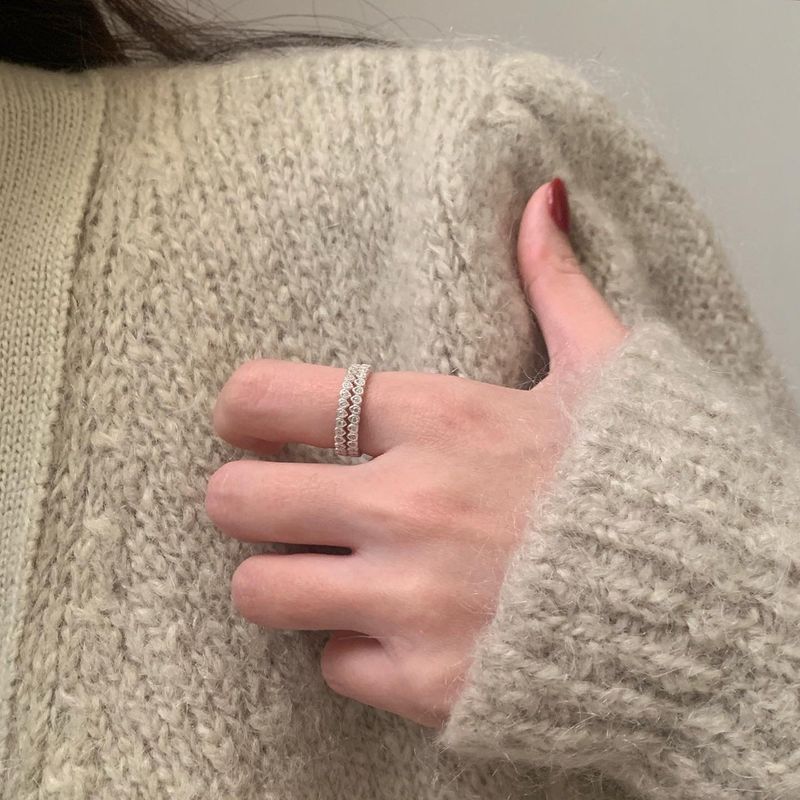 (silver925) ウォータードロップキュービックリング *silver