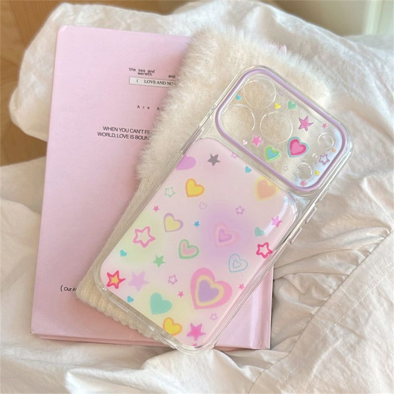 [1+1BOGO] Color Heart Gradient iPhone Case