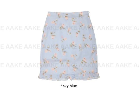 BLOOM FRILL MIDI SKIRT