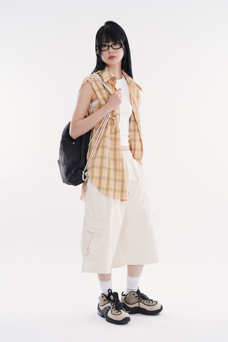 Cedric maxi cargo banding bermuda pants