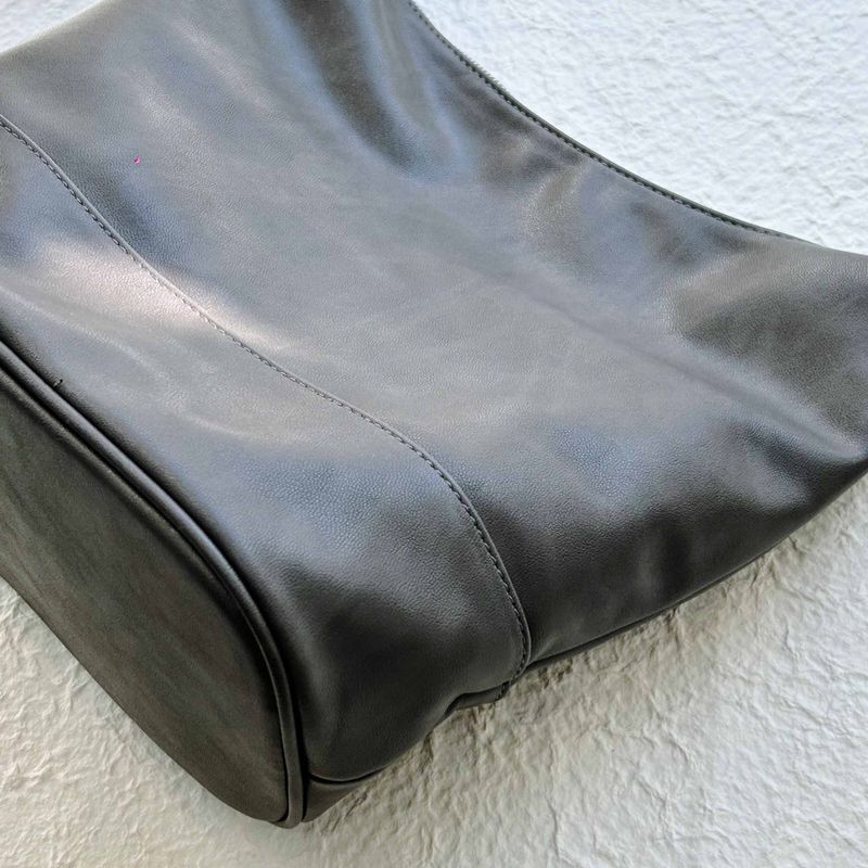Draped Curved Shoulder Bag
